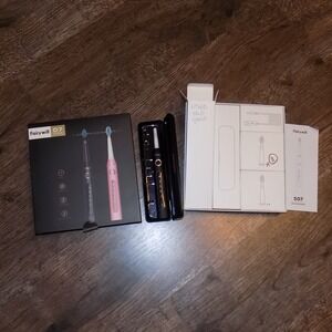 Fairywill D7 Sonic‎ Electric Toothbrush Black 5 Modes Smart Timer Travel Case